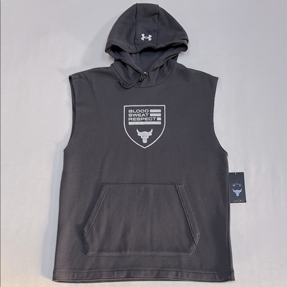 Under Armour Other - Under Armour Blood Sweat Respect double weave Sleeveless Hoodie - brand new